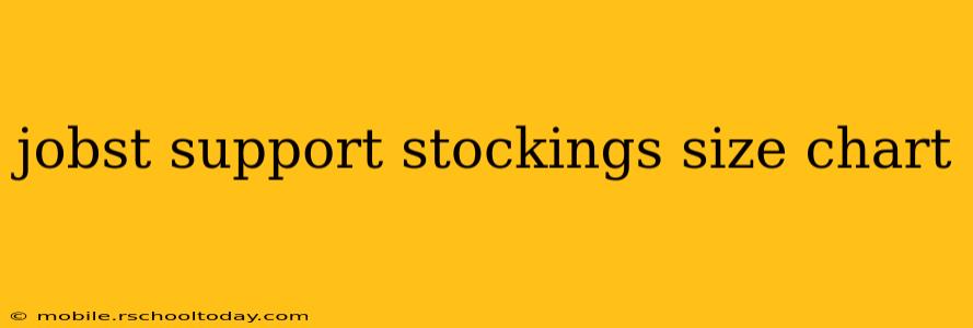 jobst support stockings size chart