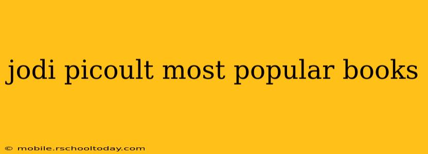 jodi picoult most popular books