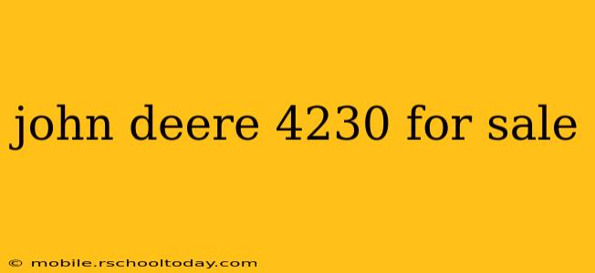 john deere 4230 for sale
