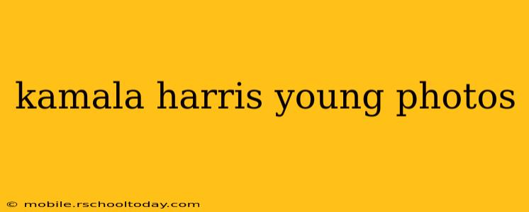 kamala harris young photos