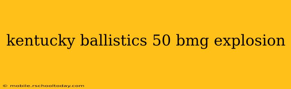kentucky ballistics 50 bmg explosion