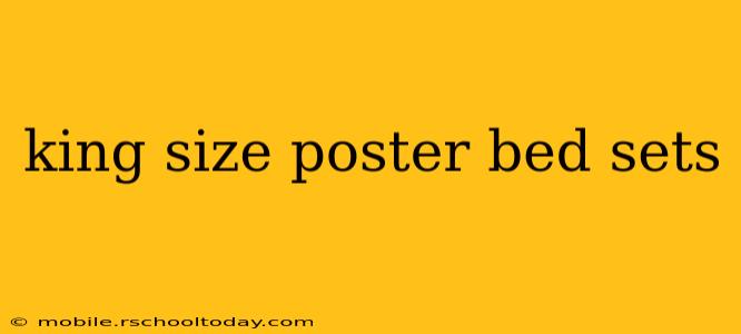 king size poster bed sets