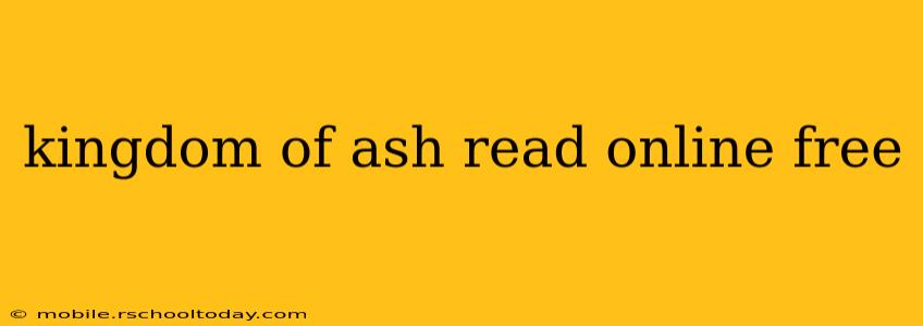 kingdom of ash read online free