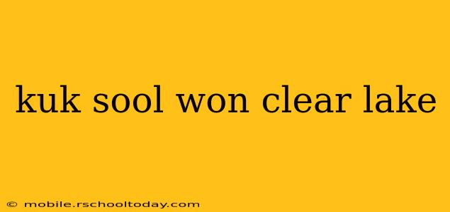 kuk sool won clear lake
