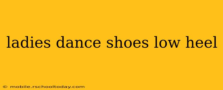 ladies dance shoes low heel