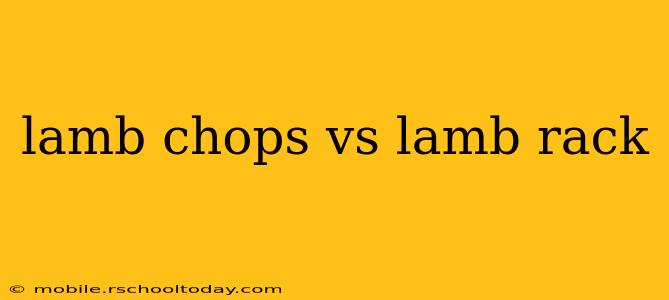 lamb chops vs lamb rack