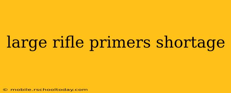 large rifle primers shortage
