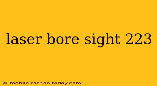 laser bore sight 223