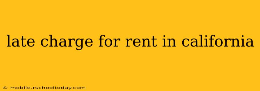 late charge for rent in california