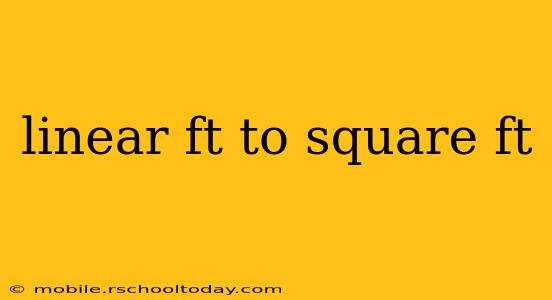 linear ft to square ft
