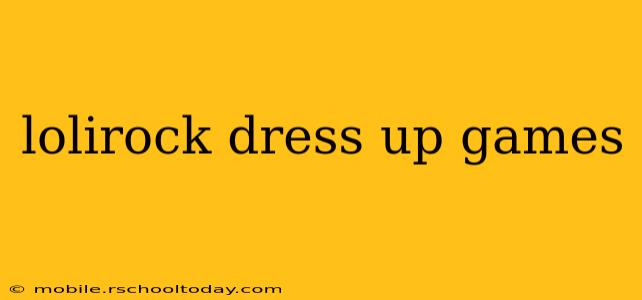 lolirock dress up games