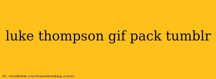 luke thompson gif pack tumblr
