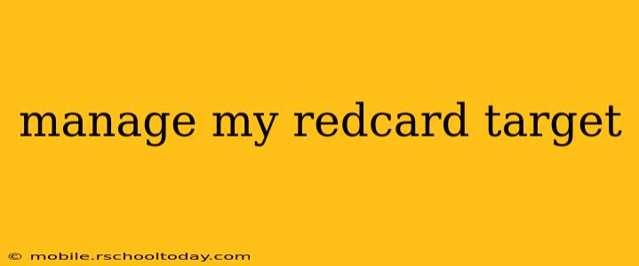 manage my redcard target