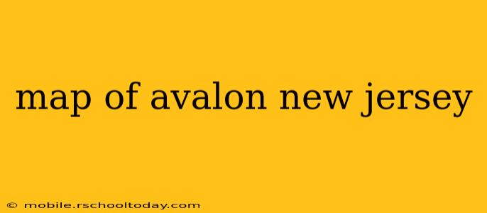 map of avalon new jersey