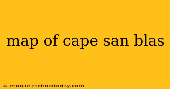 map of cape san blas