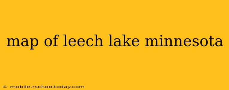 map of leech lake minnesota