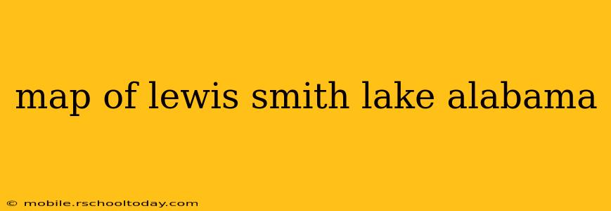 map of lewis smith lake alabama