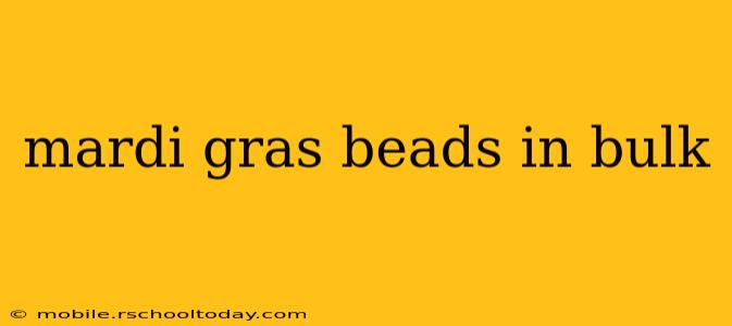 mardi gras beads in bulk