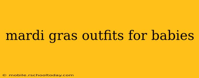 mardi gras outfits for babies