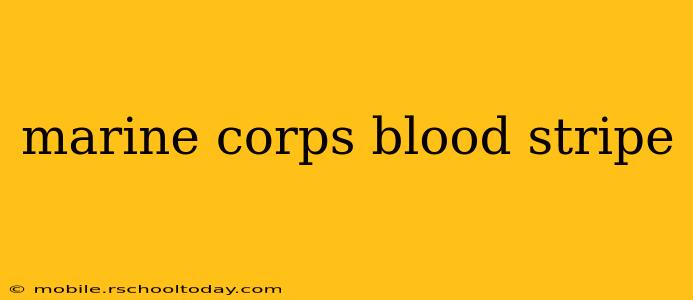 marine corps blood stripe
