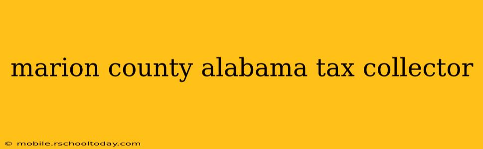 marion county alabama tax collector