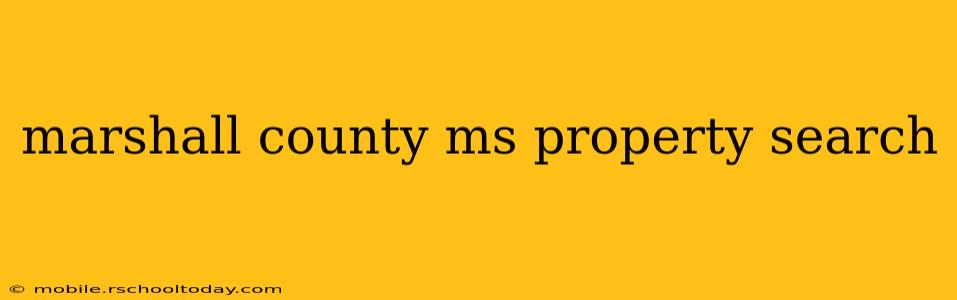 marshall county ms property search