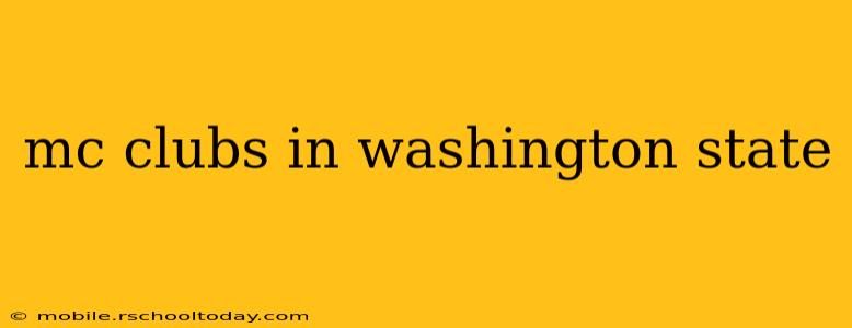mc clubs in washington state