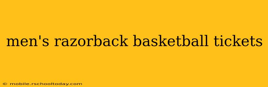 men's razorback basketball tickets