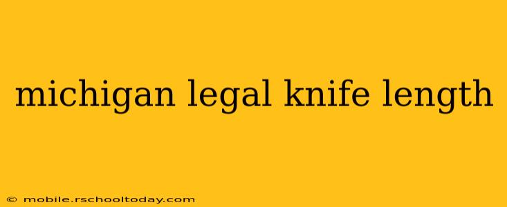 michigan legal knife length