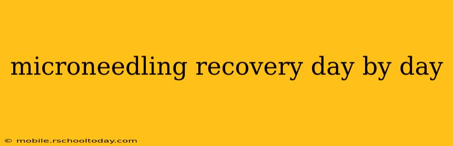 microneedling recovery day by day