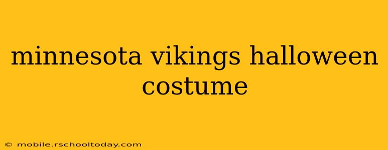 minnesota vikings halloween costume