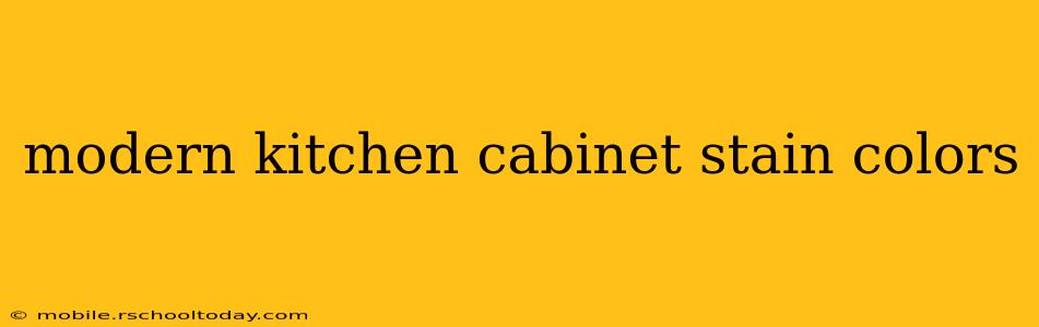 modern kitchen cabinet stain colors