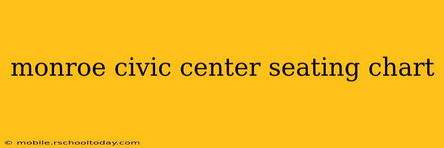 monroe civic center seating chart