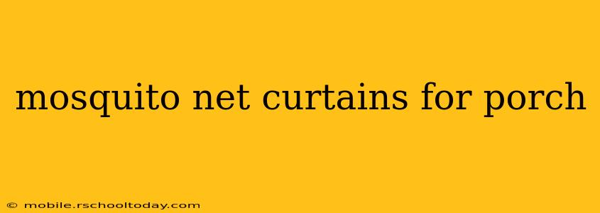 mosquito net curtains for porch