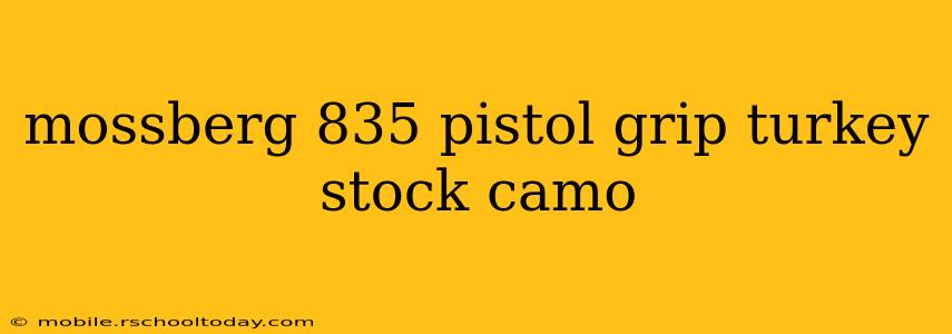 mossberg 835 pistol grip turkey stock camo