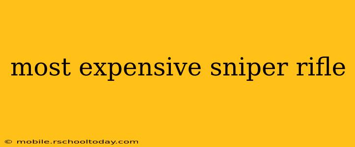 most expensive sniper rifle