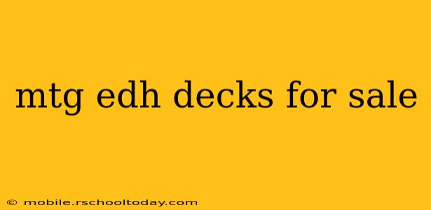 mtg edh decks for sale
