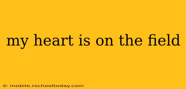 my heart is on the field