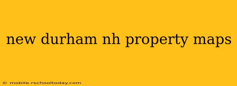 new durham nh property maps