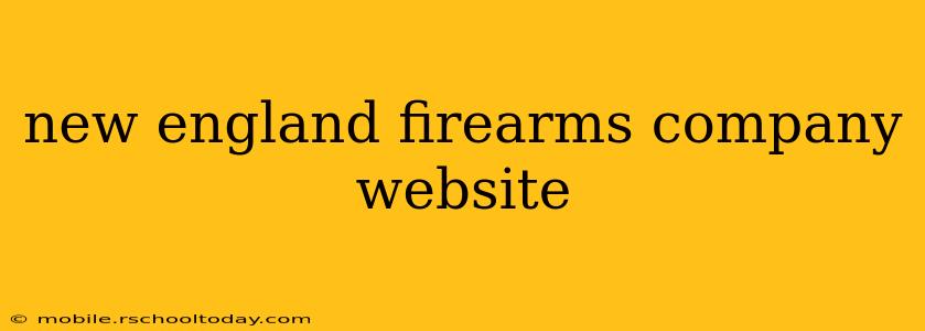 new england firearms company website