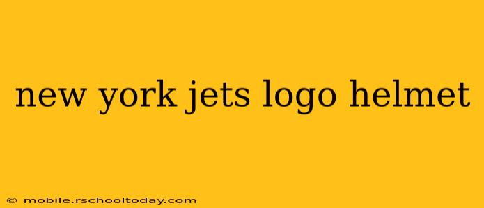 new york jets logo helmet