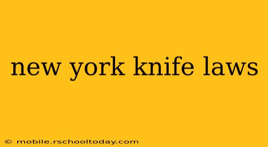 new york knife laws