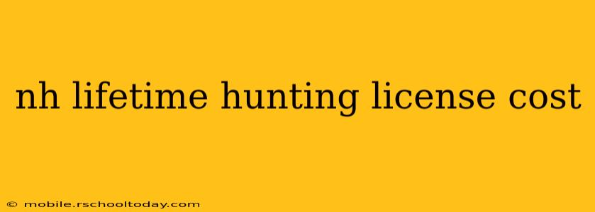 nh lifetime hunting license cost