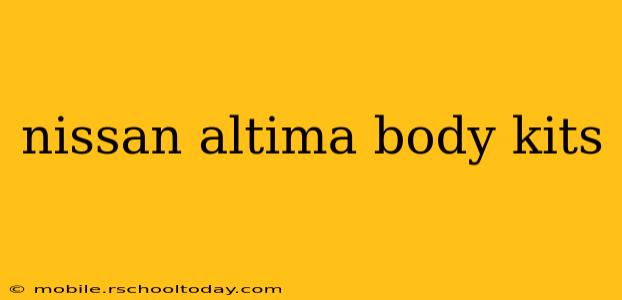 nissan altima body kits