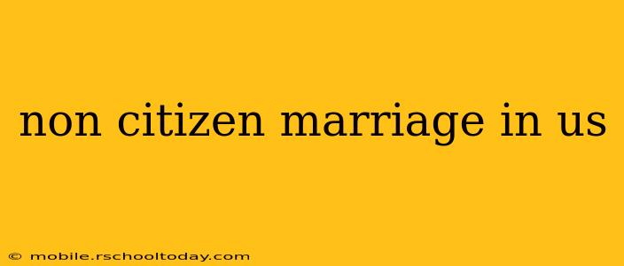 non citizen marriage in us