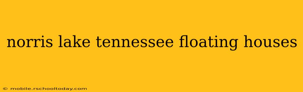 norris lake tennessee floating houses
