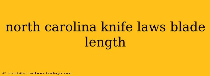 north carolina knife laws blade length