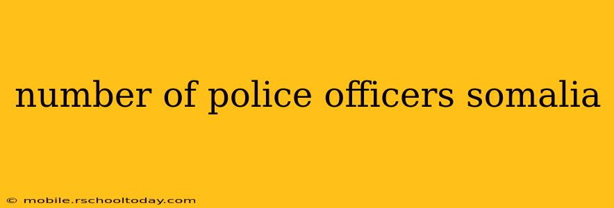 number of police officers somalia