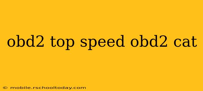 obd2 top speed obd2 cat