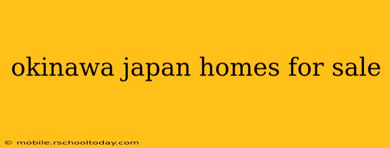 okinawa japan homes for sale